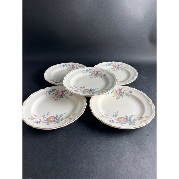 Set of 5 Edwin Knowles Winslow Bread/Dessert Plates | Vintage 1950s Cottagecore - Picture 2 of 10
